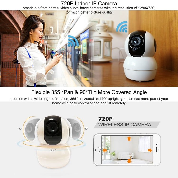 Anpwoo YT006 720P HD WiFi IP Camera, Support Motion Detection & Infrared Night Vision & SD Card(Max 32GB), YT006 Anpwoo YT006 720P HD WiFi IP Camera, Support Motion Detection & Infrared Night Vision & SD Card(Max 32GB), YT006